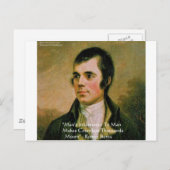 ロバートバーンズ有名引用文 ポストカード (正面/裏面)