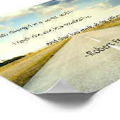 ロバートフロストロードレス旅行引用文ポスター ポスター (角)