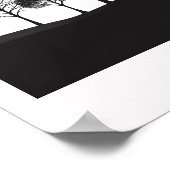 ロバートフロスト引用文マイルズ行く ポスター (角)