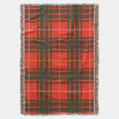 "ロバートブルース"、スコットランドのタータンチェックの王 スローブランケット (正面縦)