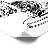 ロバートホーク顕微鏡 ポスター (角)