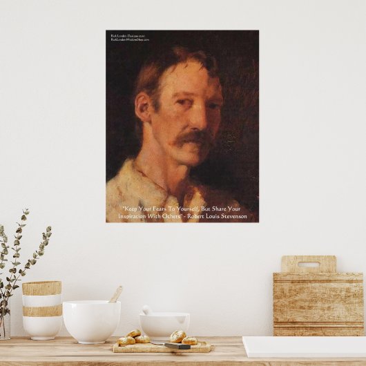 ロバートルイススティーブンソン引用文 ポスター (キッチン)