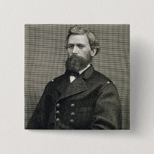 ロバート著刻まれるオリバーのオーティスハワード(1830-1909年) 缶バッジ (正面)