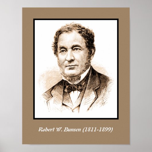 ロバート・ウィルヘルム・ブンセン ポスター (正面)
