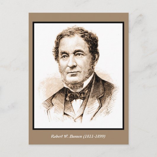 ロバート・ウィルヘルム・ブンセン ポストカード (正面)