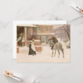 ロバート・ウォーカー・マクベスによる郵便局長挨拶 カード (正面/裏面インサイチュ)