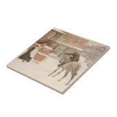 ロバート・ウォーカー・マクベスによる郵便局長挨拶 タイル (側面)