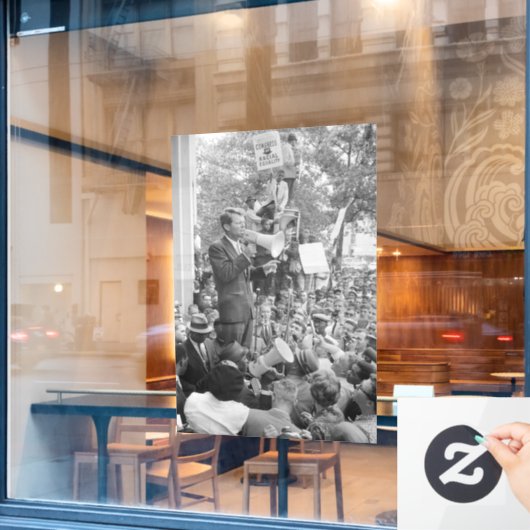 ロバート・ケネディ米国大統領選挙運動 ウィンドウサイン (カフェ窓)