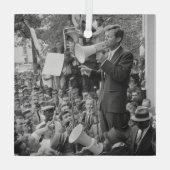 ロバート・ケネディ米国大統領選挙運動 ガラスオーナメント (裏面)