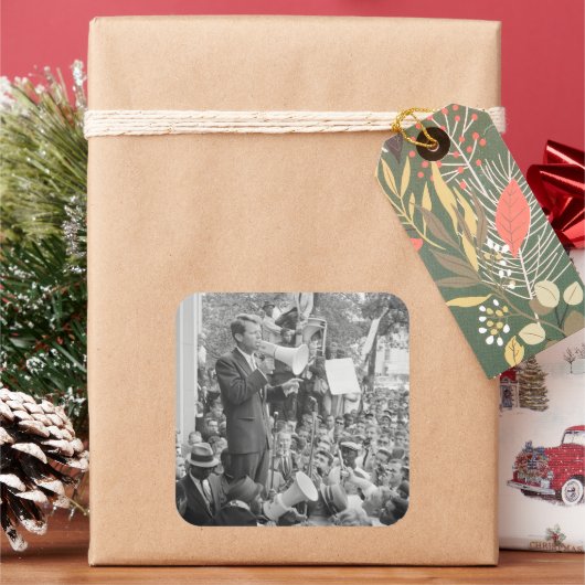 ロバート・ケネディ米国大統領選挙運動 スクエアシール (クリスマス)