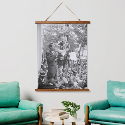 ロバート・ケネディ米国大統領選挙運動 吊り下げ型タペストリー (リビング)