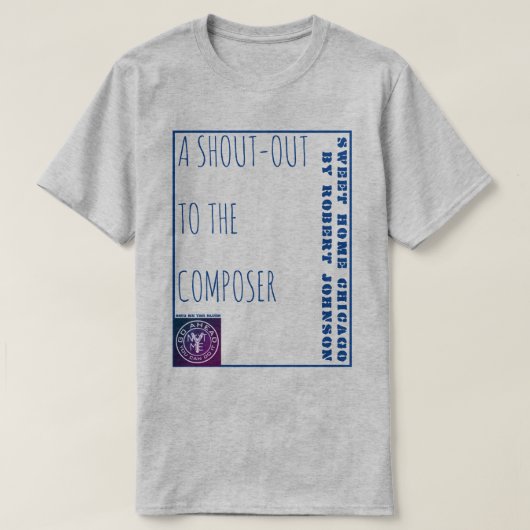 ロバート・ジョンソンに大声で言ってみろ Tシャツ (デザイン正面)