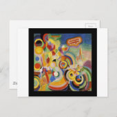 ロバート・ドローネーによるブレリオへのオマージュ ポストカード (正面/裏面)