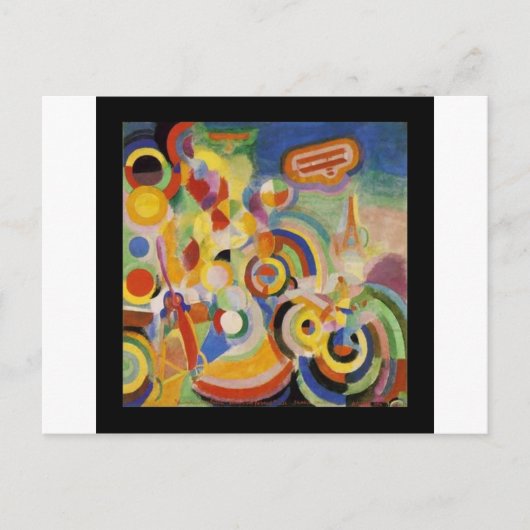 ロバート・ドローネーによるブレリオへのオマージュ ポストカード (正面)