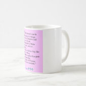 ロバート・バーンズの引用文、女性の権利 コーヒーマグカップ (正面右)