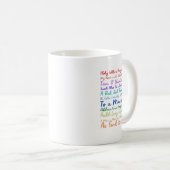 ロバート・バーンズの詩 – Mug コーヒーマグカップ (正面右)