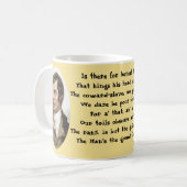 ロバート・バーンズは人のための人」それです コーヒーマグカップ (正面左)