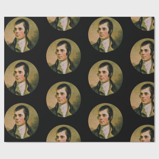 ロバート・バーンズは焼跡夜ギフトのために、完成します ラッピングペーパー (フラット)