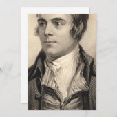 ロバート・バーンズポートレート 招待状 (正面/裏面)