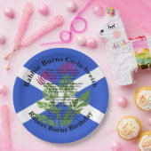 ロバート・バーンズ誕生日詩のアザラシ国旗Large 9" ペーパープレート (パーティー)