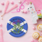 ロバート・バーンズ誕生日詩のアザラシ国旗Small 7" ペーパープレート (パーティー)