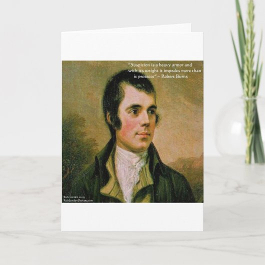 ロバート·バーンズ&ファウマス·アスティート·引用文 カード (正面)