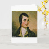 ロバート·バーンズ&ファウマス·アスティート·引用文 カード (黄色い花)