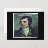 ロバート・バーンズ「人間の非人間性」引用文・ギフト ポストカード (正面/裏面)