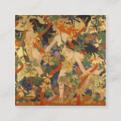 ロバート・バーンズ – 狩り（ダイアナと彼女のニンフ） スクエア名刺 (正面)