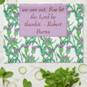 ロバート・バーンズ・賛美ミール キッチンタオル (折り畳み)