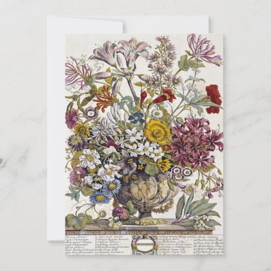 ロバート・ファーバー - 10月 - 十二ヶ月 招待状 (正面)