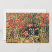 ロバート・フォンノーによるコスモスの絵画（ヴィンテージ印象派） 招待状 (正面)