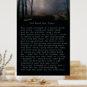 ロバート・フロストの詩:道路は取られていない ポスター (キッチン)