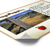 ロバート・フロスト詩フェンス写真ポスター ポスター (角)