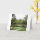 ロバート·フロスト·ウィズダム引用文「ロード·レス·トラベルド」 カード (黄色い花)