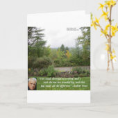 ロバート·フロスト·ウィズダム引用文「ロード·レス·トラベルド」 カード (黄色い花)