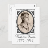 ロバート・フロスト ポストカード (正面/裏面)