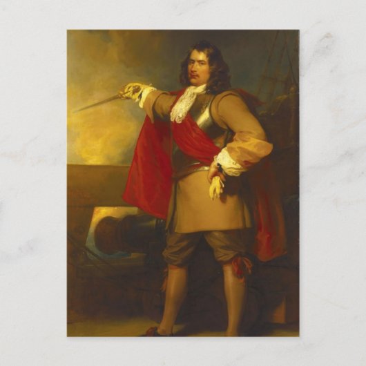 ロバート・ブレイク提督 ポストカード (正面)