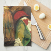 ロバート・ヘンリーによるディエギート・ロイバルの肖像 キッチンタオル (四つ折り)