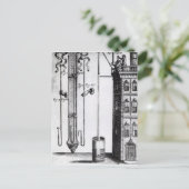 ロバート・ボイルの水ポンプ開発 ポストカード (スタンド正面)