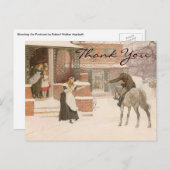 ロバート・マクベスの郵便配達人にあいさつありがとう ポストカード (正面/裏面)