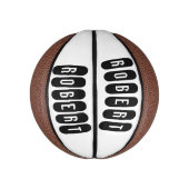 ロバート・メスの名前は黒でn白で ミニバスケットボール (縦)