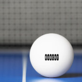 ロバート・メスの名前は黒でn白で 卓球ボール (ネット)