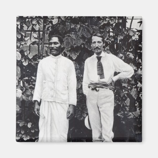 ロバート・ルイス・スティーブンソンと友人 マグネット (正面)