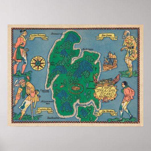 ロバート・ルイ・スティーブンソンの宝島のポスター ポスター (正面)