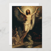 ロバート・ヴィルヘルム・エクマンによるキリストの復活 招待状 (正面/裏面)