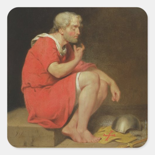 ロバート(c.1054-1134)刑務所のノルマンディー公， 1 スクエアシール (正面)