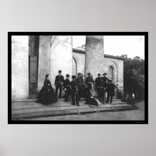 ロバート・E・リーの葬儀の参列者1870 ポスター (正面)