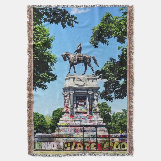 ロバート・E・リー像 スローブランケット (正面縦)