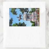 ロバート・E・リー像 長方形シール (バッグ)